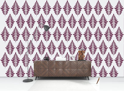 lotus wall stencil