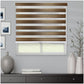 Zebra Blinds for Windows and Doors with Dual Shade, Light Control Blinds for Home & Office (Customized Size, 7014-Gold)
