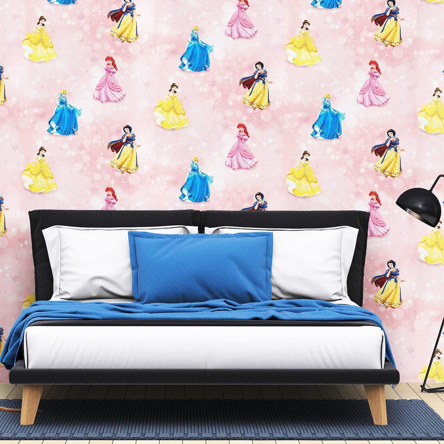 3D Latest Barbie Design Light Pink Wallpaper Roll for Home Walls 57 Sq Ft (0.53m or 21 Inches x 10m or 33 Feet)