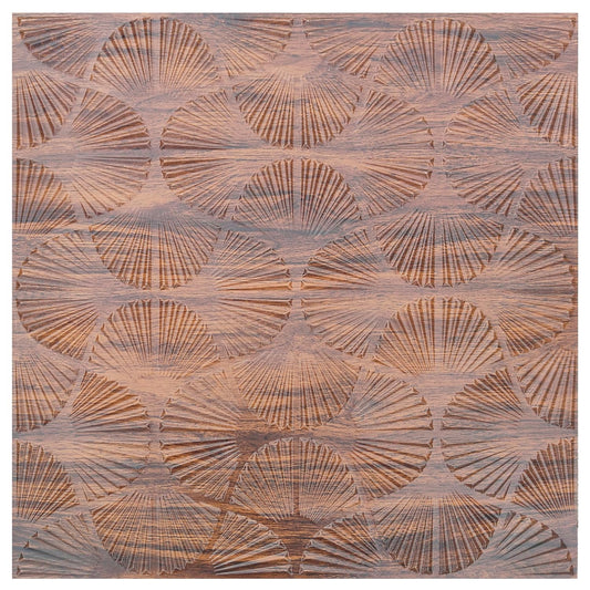 Kayra Decor 3D Self Adhesive Wall Panel -Beechwood Stripe Design - (Size 50 x 50 CM)
