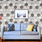 3D Latest Metallic Design Silver & Blue Wallpaper Roll for Home Walls 57 Sq Ft (0.53m or 21 Inches x 10m or 33 Feet)