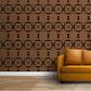 Modern Floral Wall Design Stencil (KHS227)