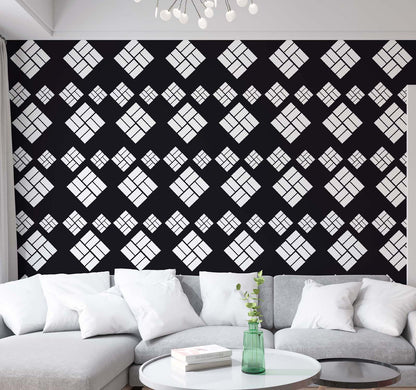 Wall art stencil for modern home decor ideas