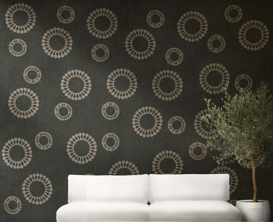 Circle Wall Stencil (KHS382)