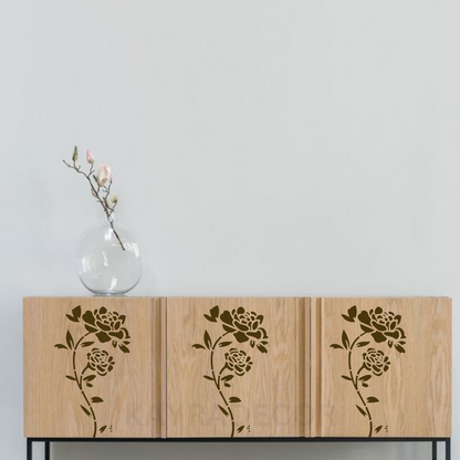 Decorative stencil design for furniture and wall art