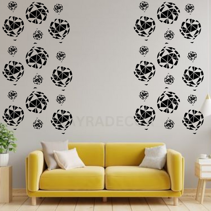 Wall art stencil for modern home decor ideas
