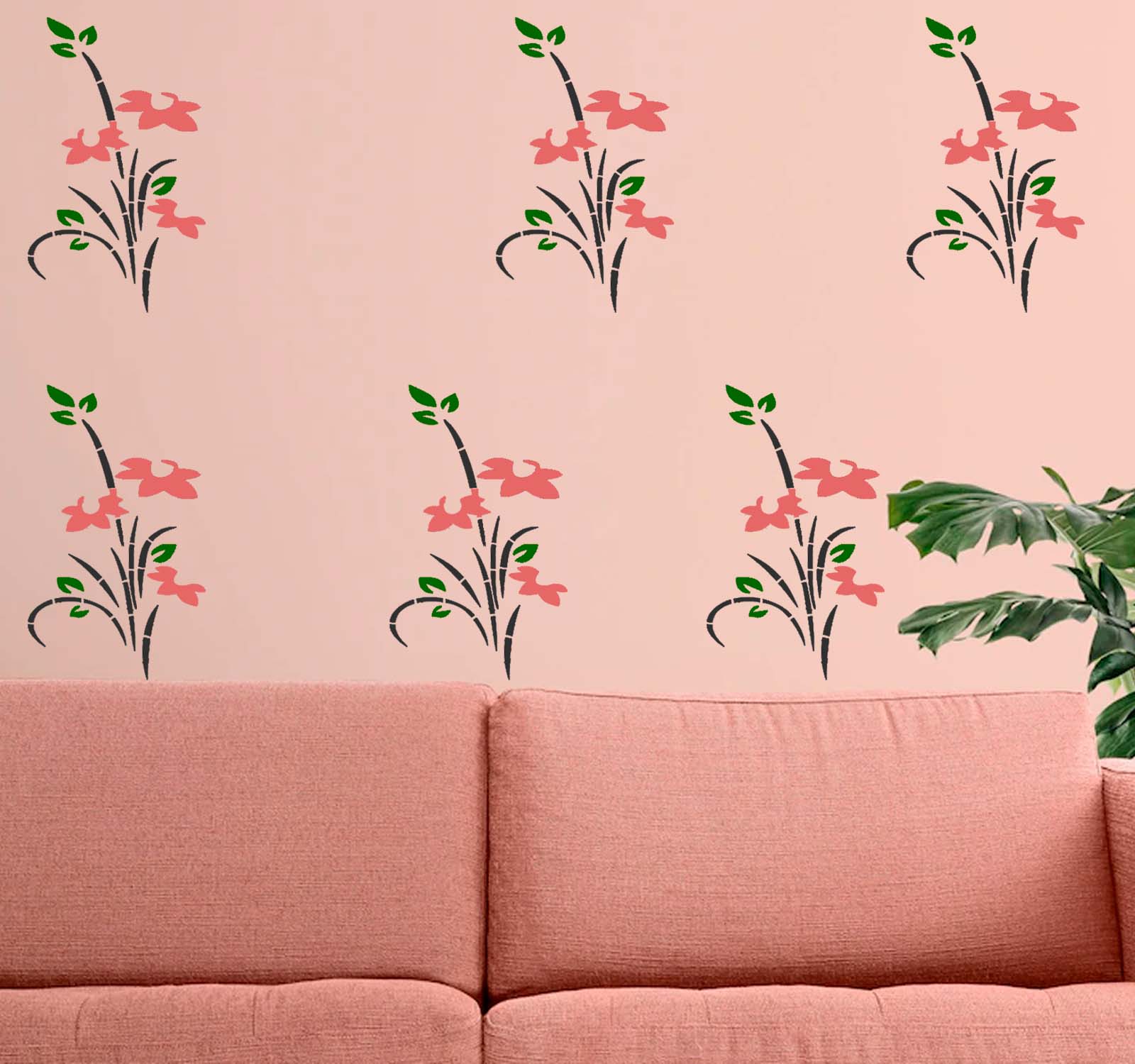 Sunflower Wall Design Stencils KHSNT033 Kayra E Commerce Private sunflower-wall-design-stencils-khsnt033-kayra-e-commerce-private