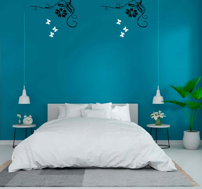 flowers stencils for wall painting