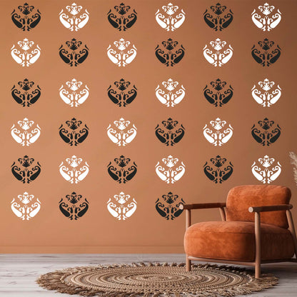 falling leaf stencil