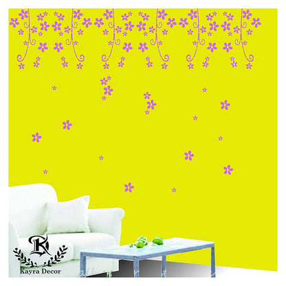 design in flower home painting stencil