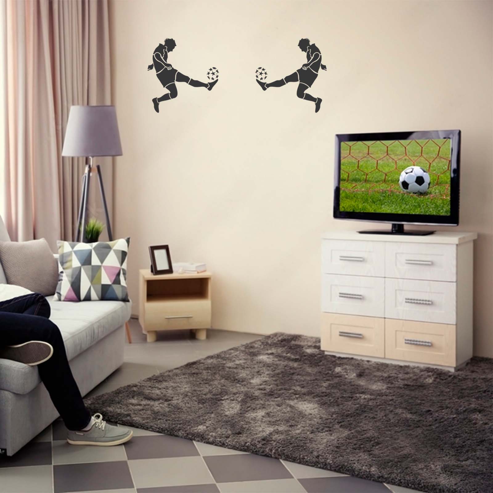 Football Sports Stencil - Reusable Mylar Design For Crafts & Decor