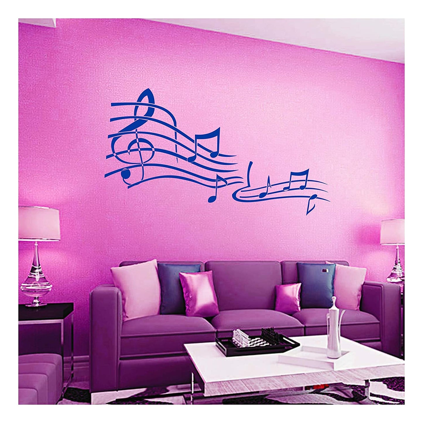 Music Symbol Wall Design Stencil (KHSNT176)