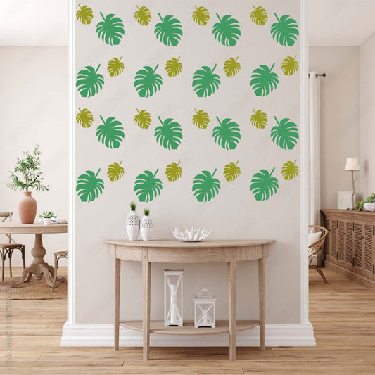 Feather Wall Design Stencils (KHSNT178)