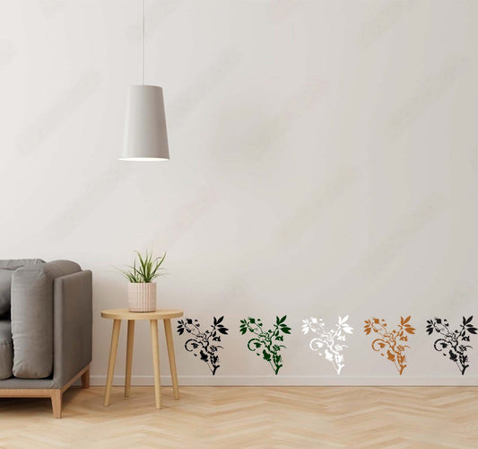 Flower Wall Design Stencil (KHSNT196)