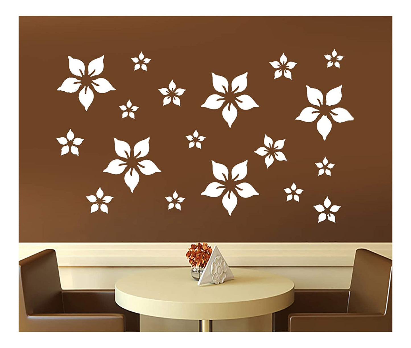 Floral Wall Design Stencil (KHSNT217)