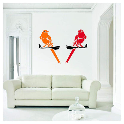 wallpainting stencils floral