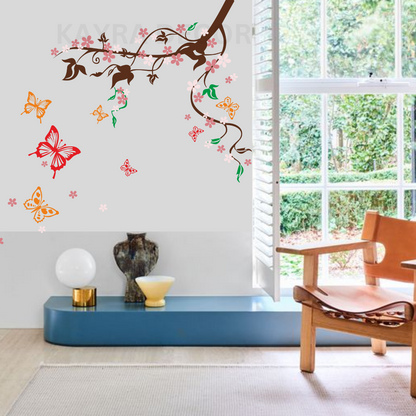 cherry blossom stencil for wall painting home