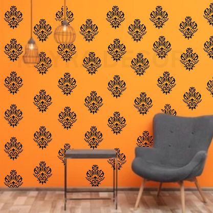 bedroom wall stencils