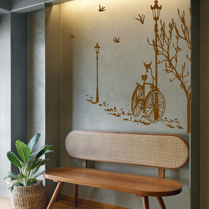 krishna flute wall sticker