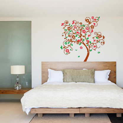peacock wall stencil