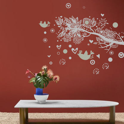 Reusable stencil for wall painting and home decoration