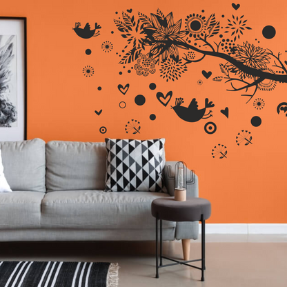 krishna wall stencil