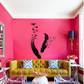 Flying Feathers Wall Design Stencil