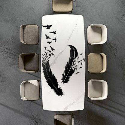 stencil design wall painting