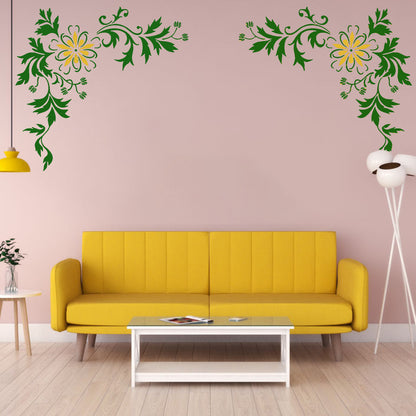 Floral stencil for wall painting and furniture décor