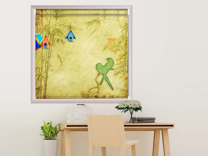 Blackout Roller Blinds for Window Bird House
