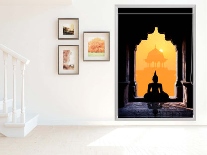 Printed Blackout Roller Blinds for Window - Buddha Sun Shade