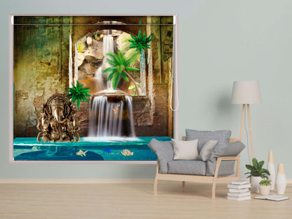 Blackout Roller Blinds for Window Lord Ganesha