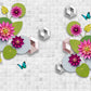 Floral Wallpaper Print (24" X 36") Inch