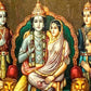 Lord Sita Ram 3D Wallpaper Print (24" X 36") Inch