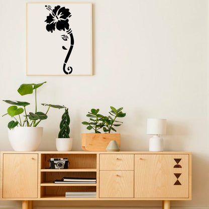 Wall art stencil for modern home decor ideas
