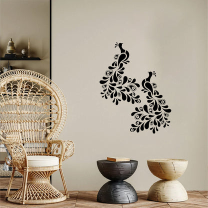 Wall art stencil for modern home decor ideas
