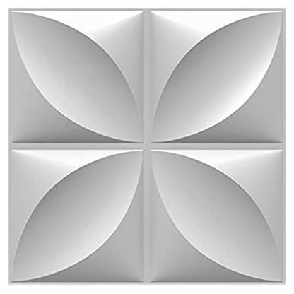 White Butterfly Design 3D Wall Panel Front View